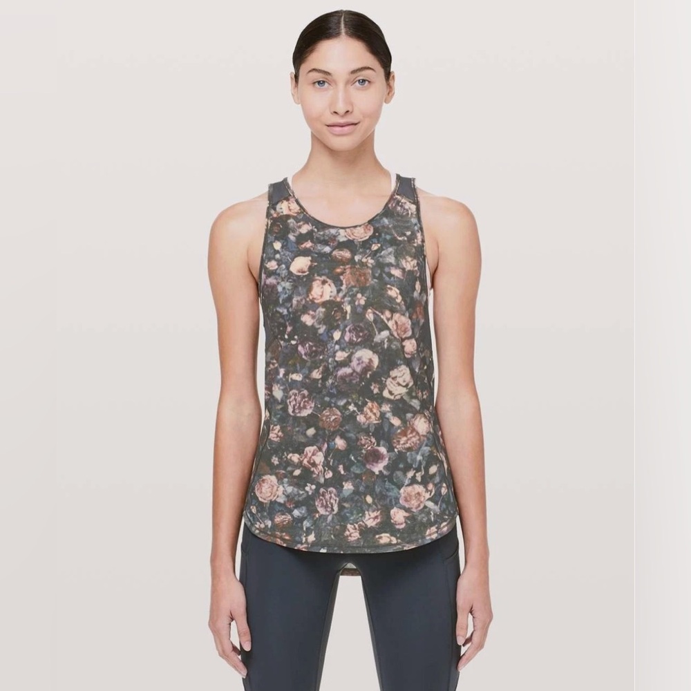 lululemon top size 6 floral